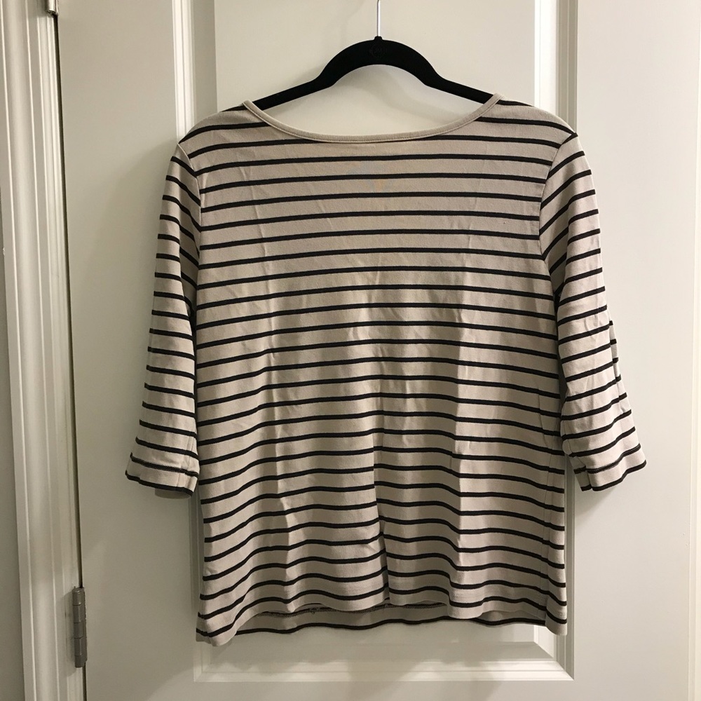 Chico’s Design Striped Top L